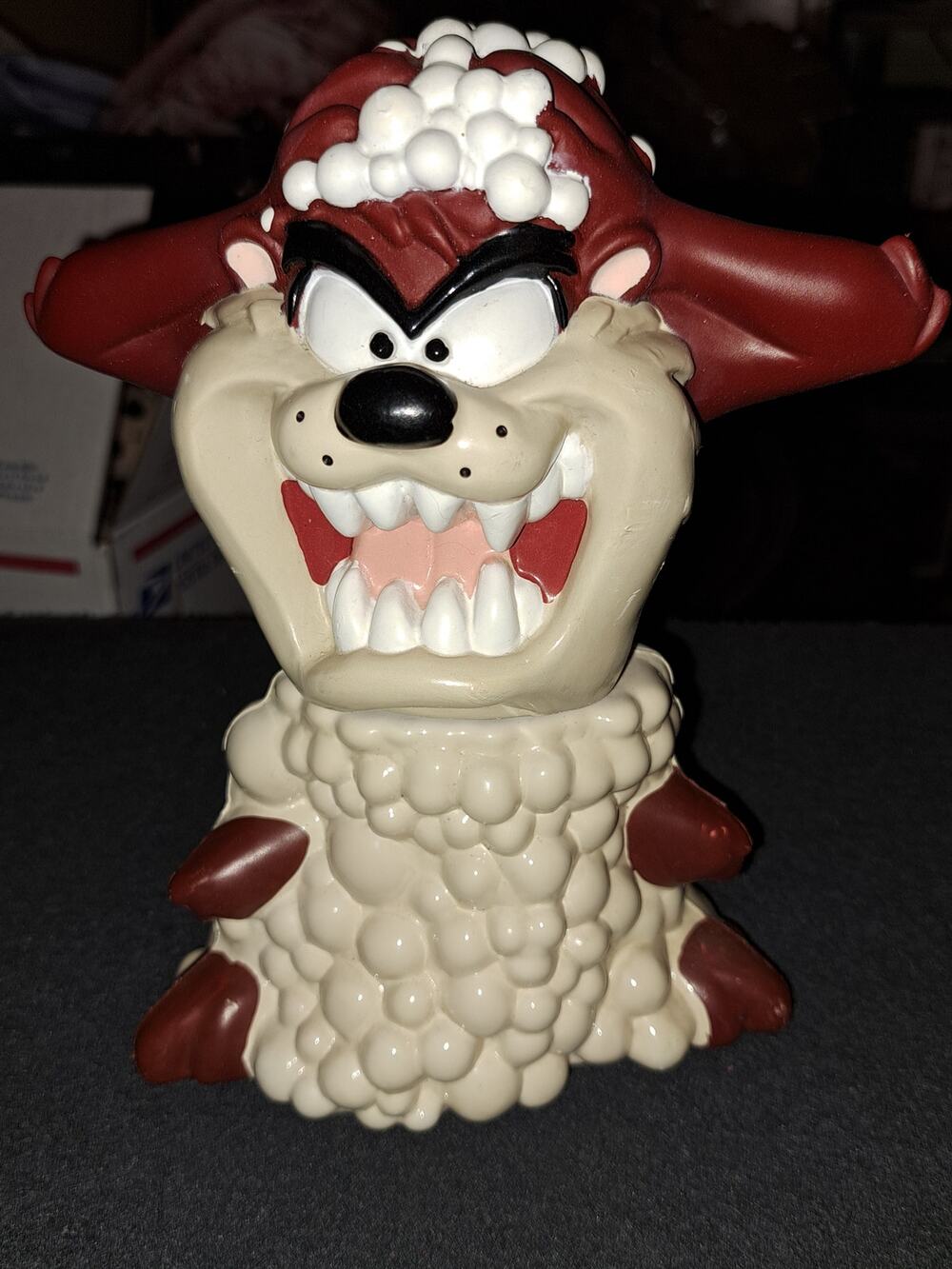 Vintage 1997 Looney Tunes 7.5" Taz Tasmanian Devil Bubble Bath Bottle Empty